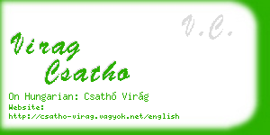 virag csatho business card